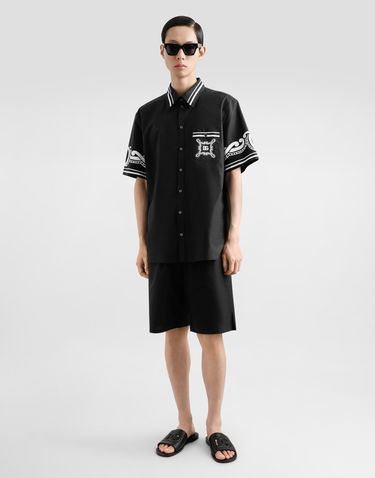 Kratke hlače Dolce & Gabbana Dolce & Gabbana Cotton Drawstring Shorts Črna | GV37ATGI960N0000, 1