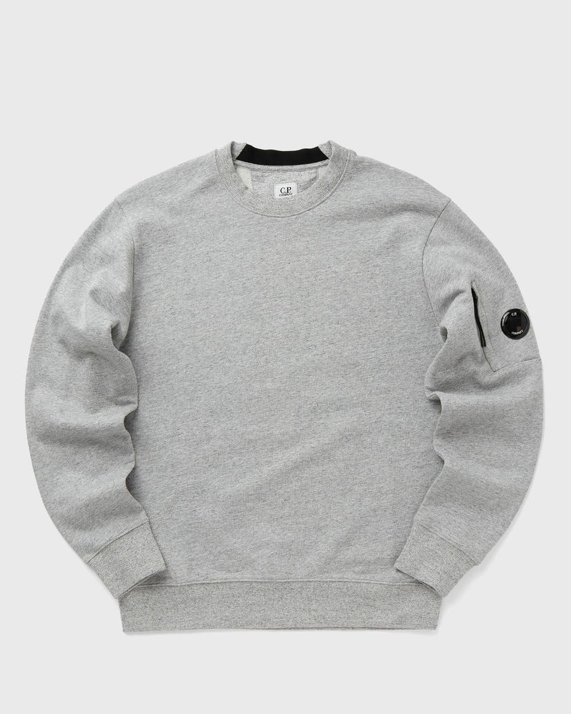Pulover C.P. Company C.P. Company Diagonal Raised Fleece Crew Neck Lens Sweatshirt XXL Siva | 18CMSS023A005086W-M94