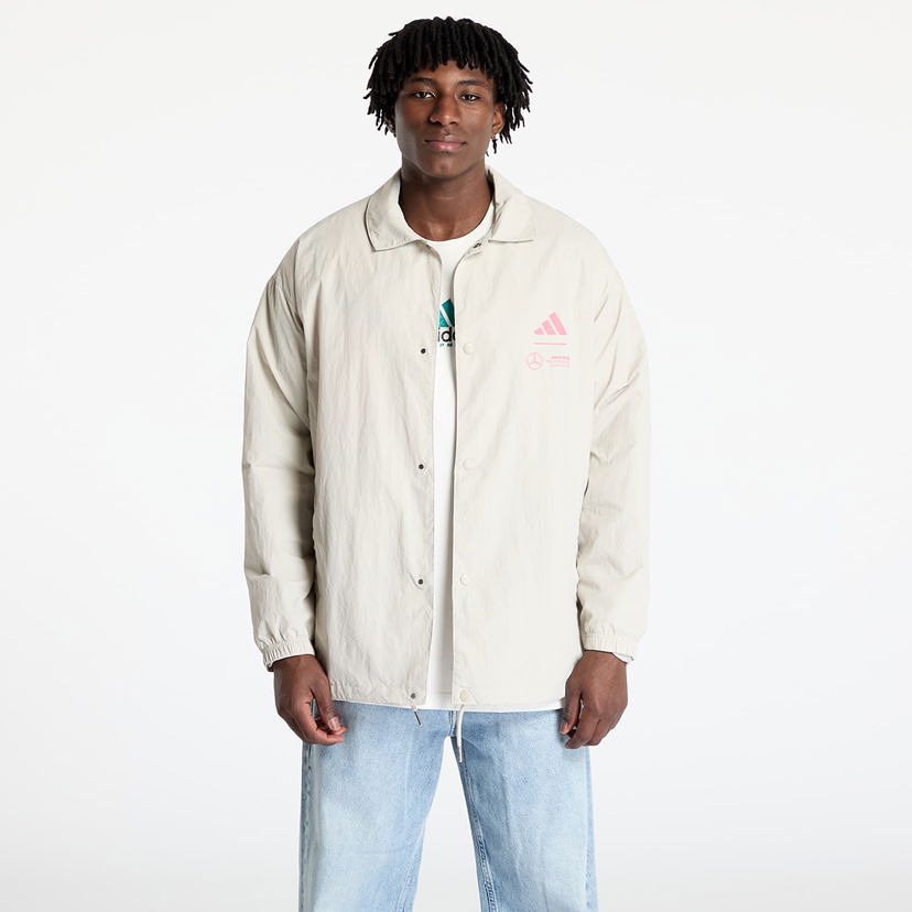 Jakna adidas Performance adidas x Mercedes AMG Petronas Formula One Team Summer Pack Coach Jacket Bež | JW3362