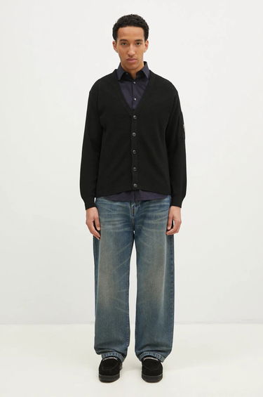 Pleteni pulover C.P. Company Re-Wool Knit Cardigan Črna | 17CMKN253A006595A, 4