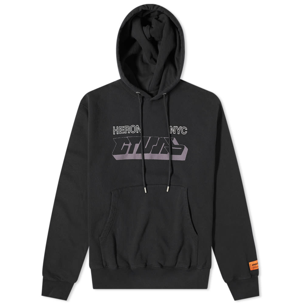 Pulover HERON PRESTON CTNMB Spray Hoodie Črna | HMBB024F22JER0081009, 0