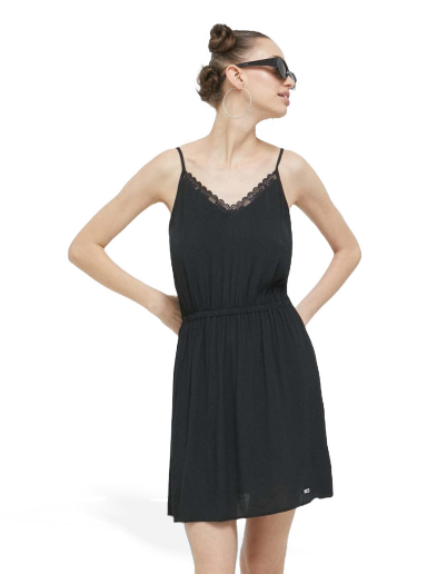 Obleke Tommy Hilfiger Jeans Emroidered Dress Mornarica | DW0DW15174.PPYX