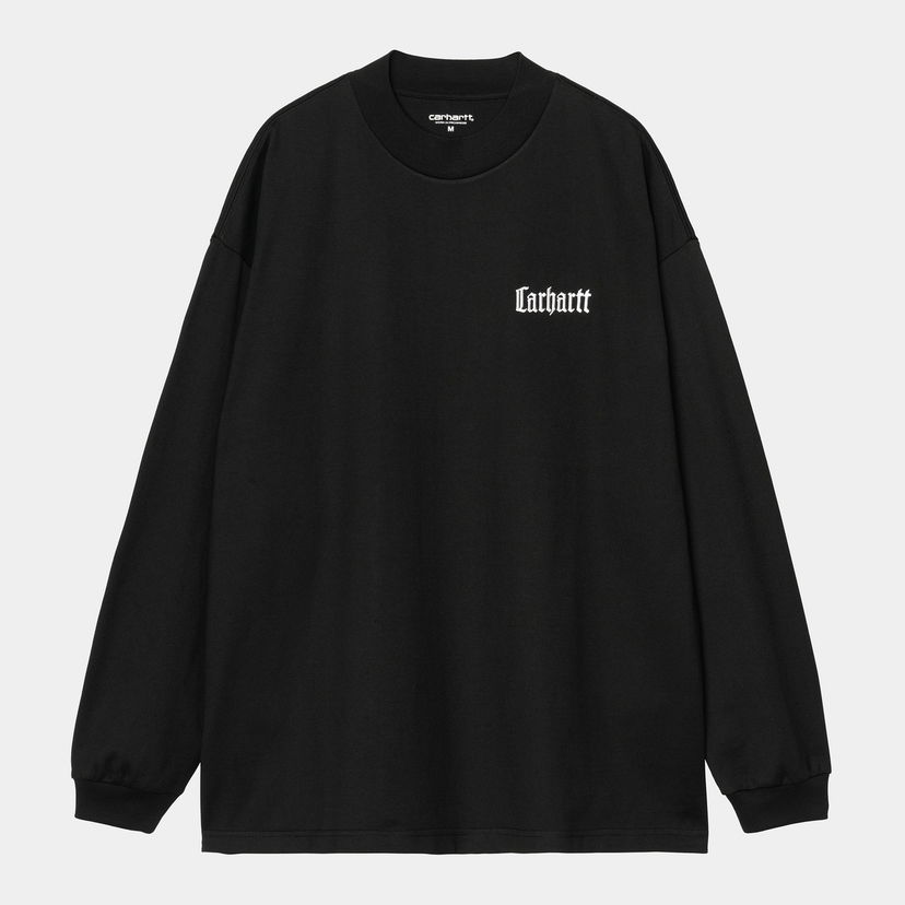 Majica Carhartt WIP Long Sleeve Schooling Mockneck T-Shirt Carhartt WIP Črna | I035447_4