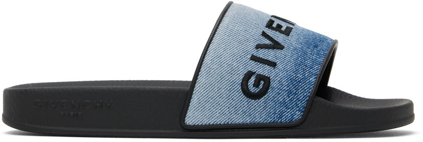 Kopalke Givenchy Givenchy Slide Flat Pool Slides Črna | BE3076E2CT420
