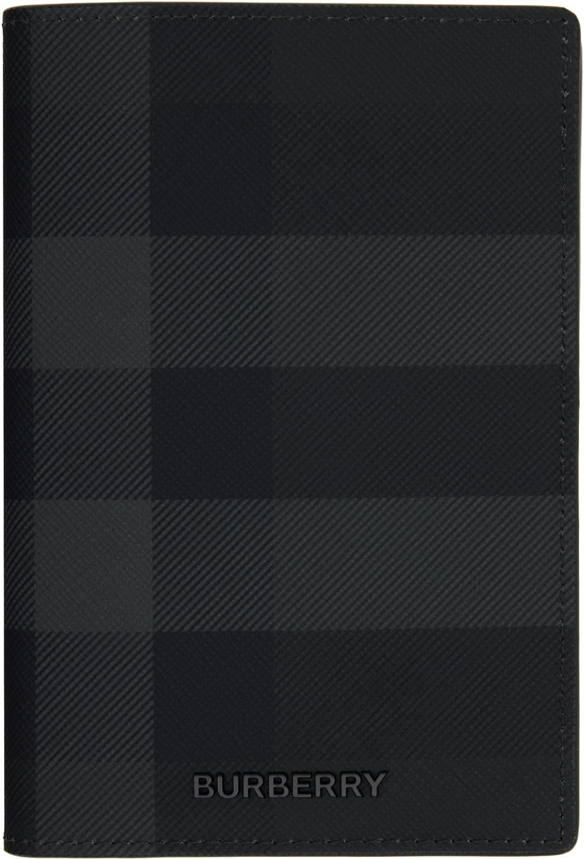 Denarnica Burberry Burberry Check Passport Holder Črna | 8073278