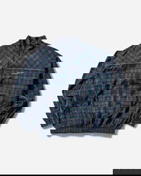 Oversized Track Jacket Tartan