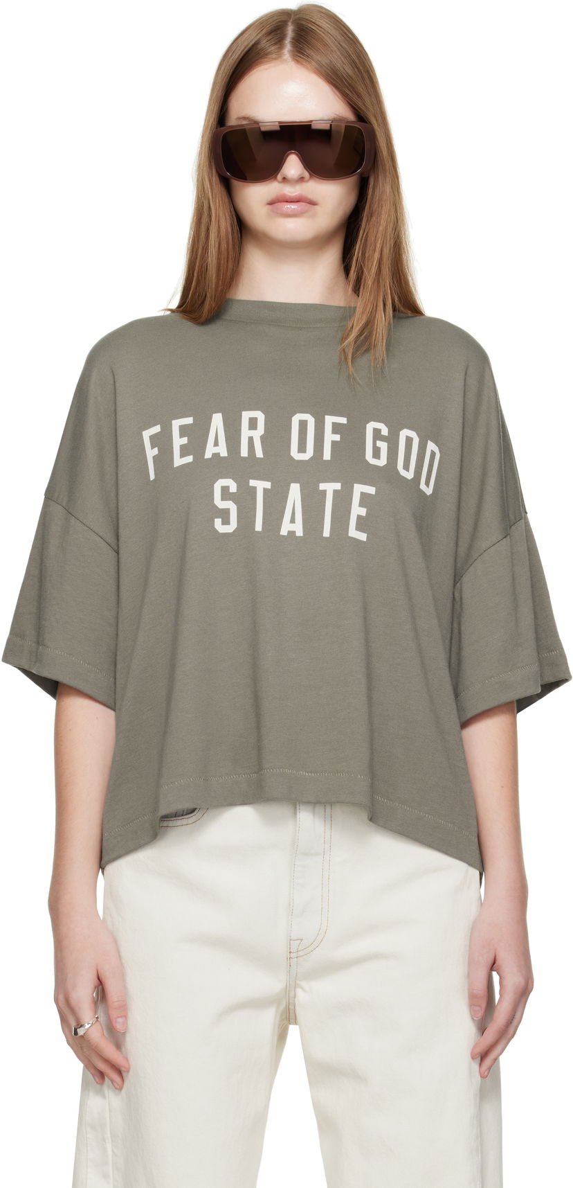 Majica Fear of God Fear of God ESSENTIALS Boxy T-Shirt Zelena | 125SP257167FW