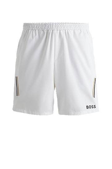 Kratke hlače BOSS Matteo Berrettini Water-Repellent Shorts Bela | 50521655