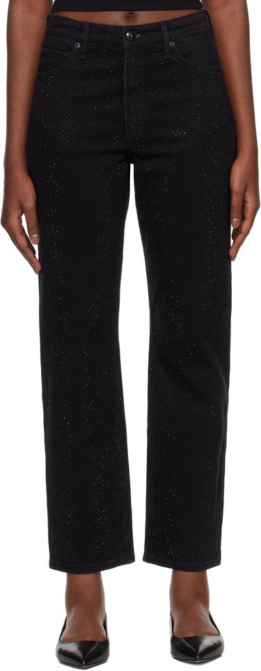 Kavbojke rag & bone rag & bone Harlow Straight Jeans Črna | WDD24F2956FMSI, 0