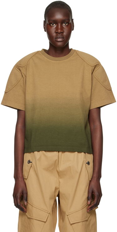 Krop-top Dion Lee Sunfade Gradient Cropped T-Shirt Rjava | C3090R23, 0