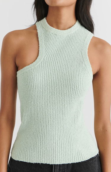 Majica brez rokavov AXEL ARIGATO Scoop Asymmetric Tank Top Siva | A2212001, 5