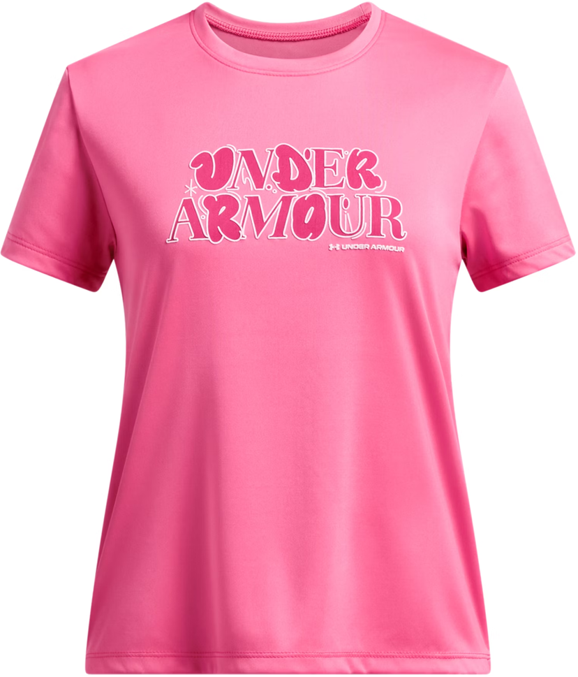 Majica Under Armour Tech Wordmark Short Sleeve T-Shirt Roza | 1389759-672