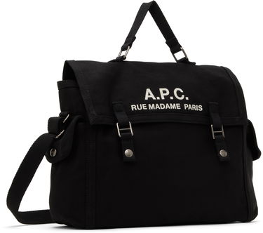 Torba za čez ramo A.P.C. A.P.C. Besace Recuperation Canvas Bag Črna | CODBM.H61930, 2