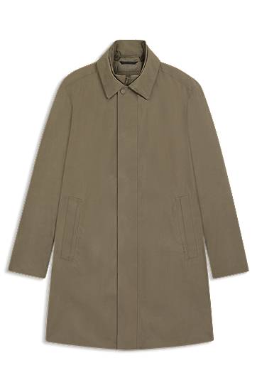 Dežni plašč BOSS waterproof coat with detachable bib Zelena | 50547829