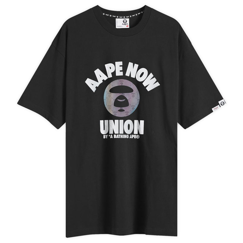 Majica AAPE by A Bathing Ape AAPE College Union T-Shirt, Size Large Črna | AAPTEM1561XXNBKX