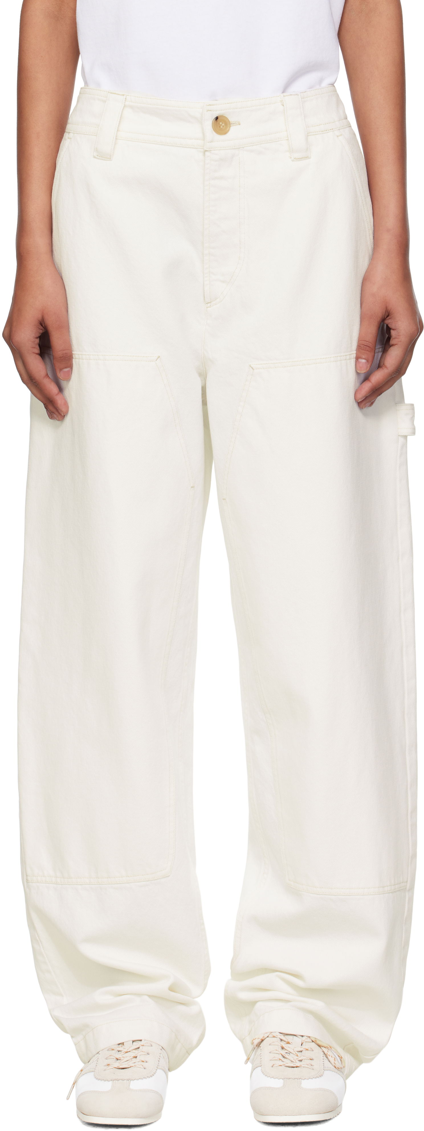 Cargo hlače A.P.C. A.P.C. Gustav Carpenter Pants Bela | COGZV-M08484, 0