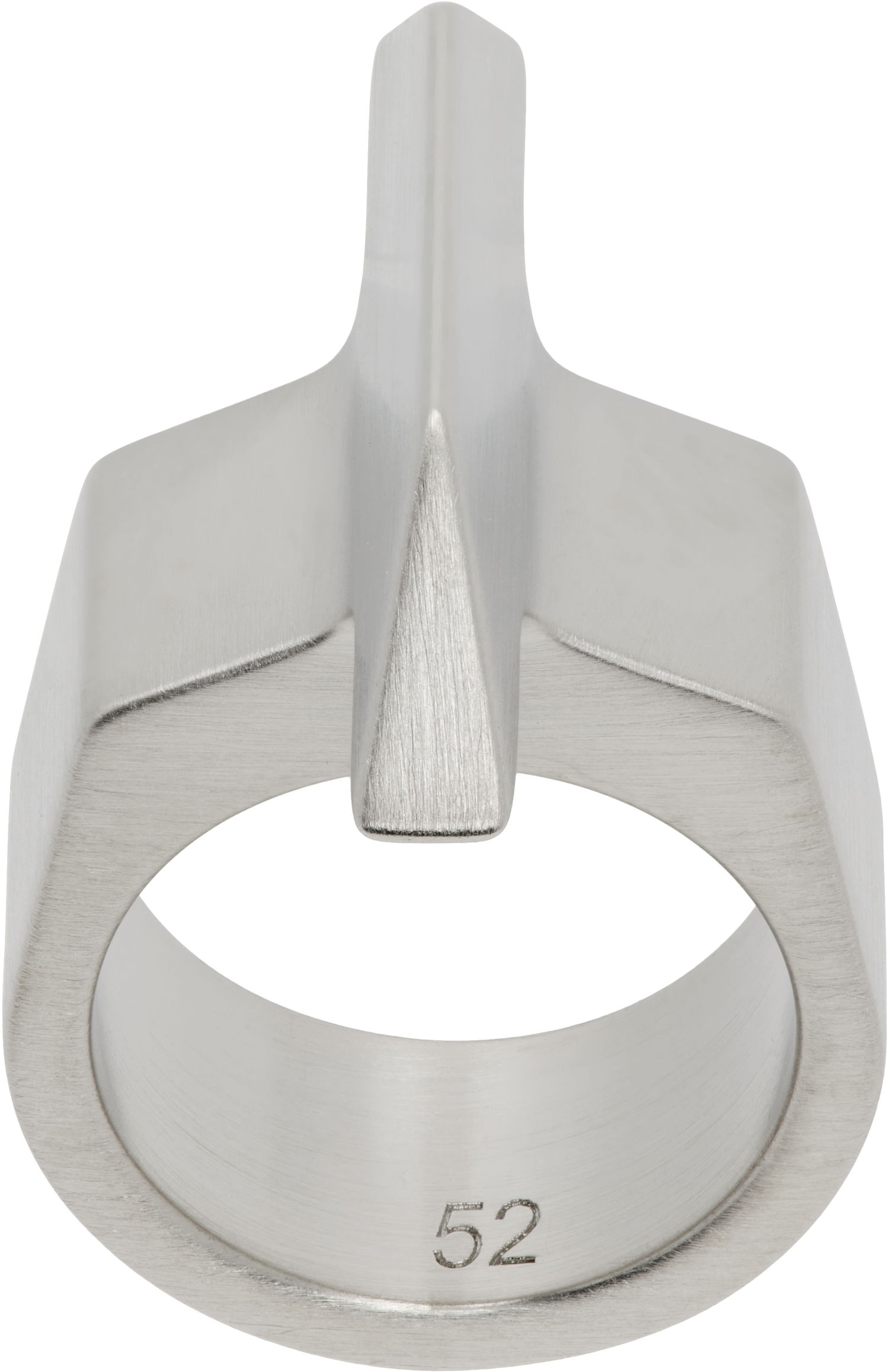 Prstan Rick Owens Rick Owens Hollywood Trapezoid Ring Kovinski | RJ0000107 MMT, 0