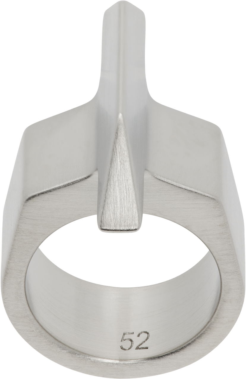 Prstan Rick Owens Rick Owens Hollywood Trapezoid Ring Kovinski | RJ0000107 MMT