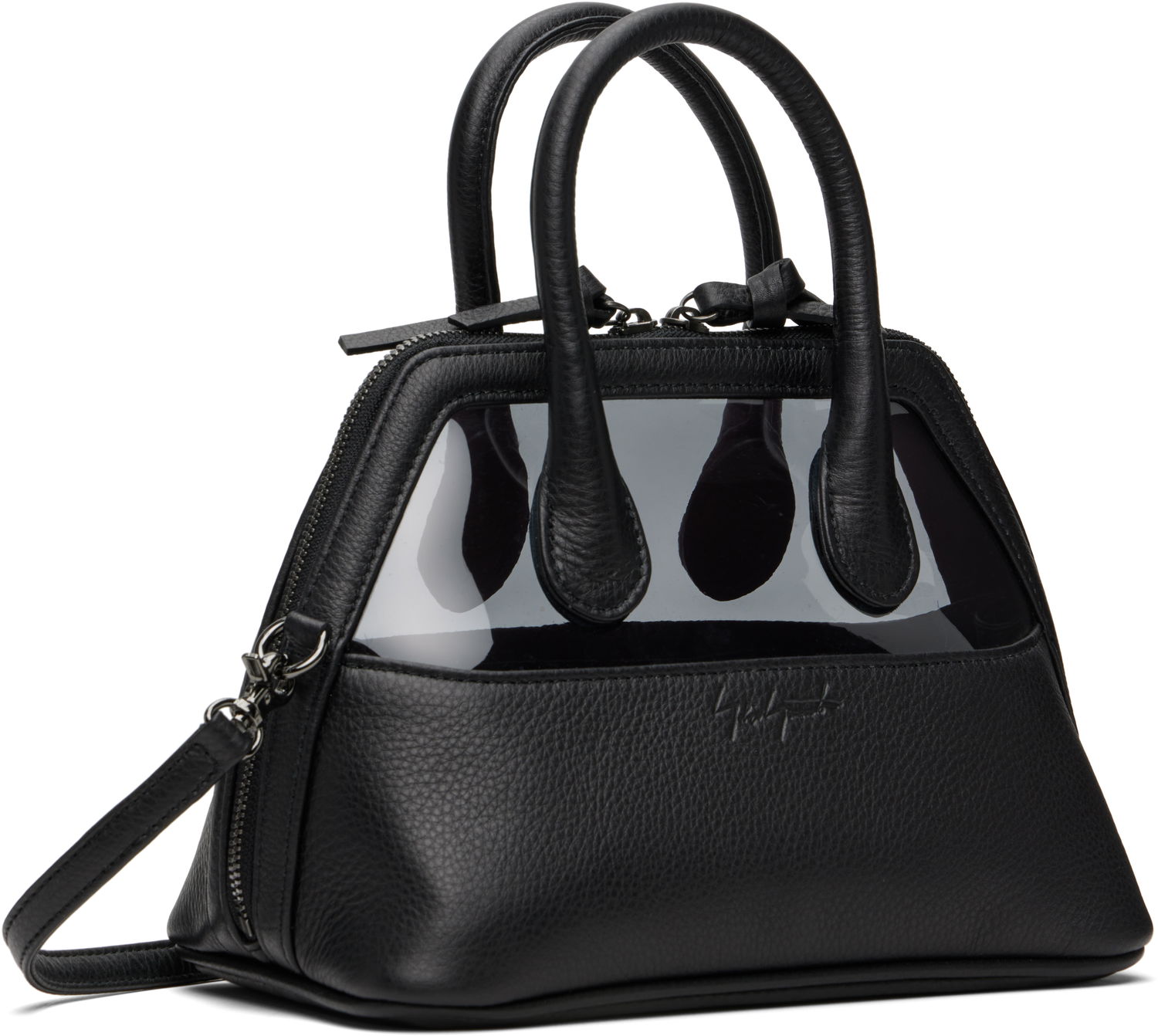 Torbica Yohji Yamamoto YOHJI YAMAMOTO Translucent Mini Bag Črna | DP-I15-715, 1