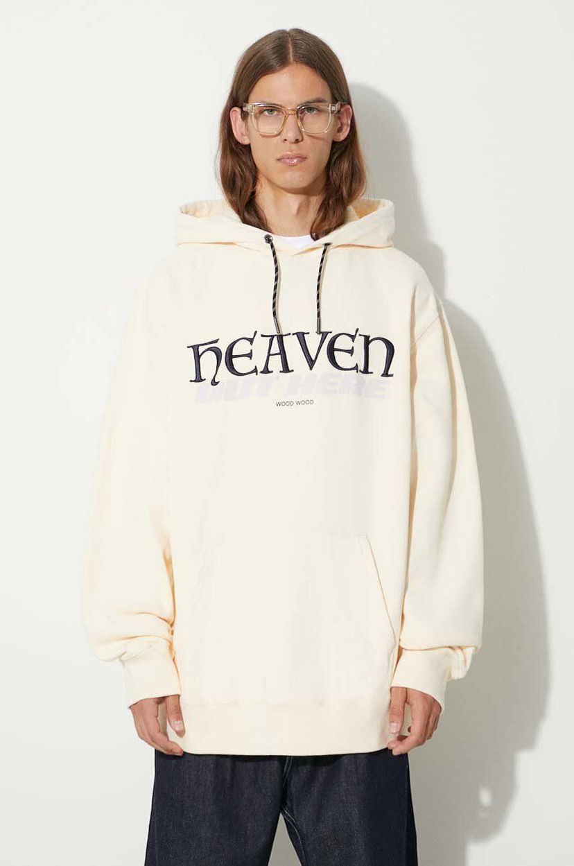 Pulover WOOD WOOD Zeus Heaven Hoodie Bež | 12335603.2493