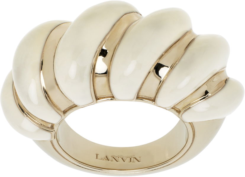 Prstan LANVIN Lanvin Melodie Candy Ring Bela | AW-CJFRI1-ENCY-P25