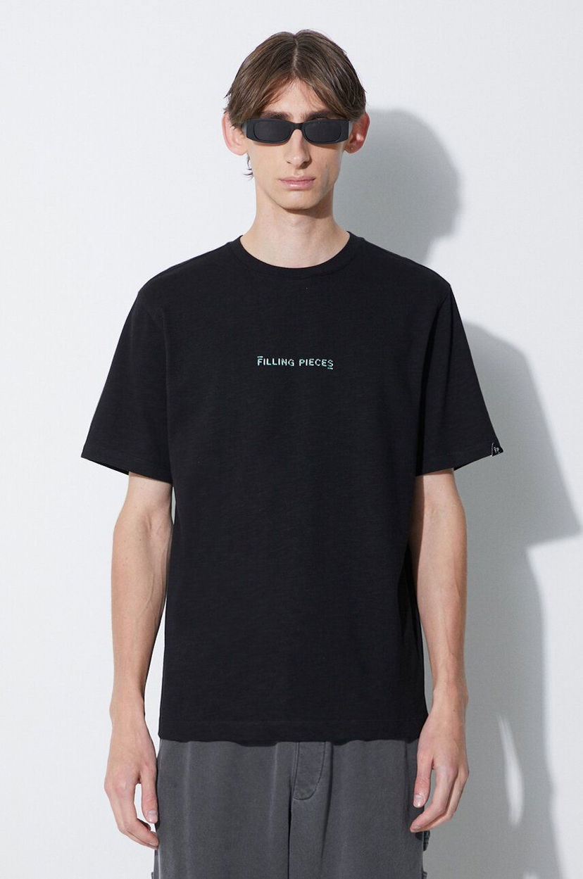Majica Filling Pieces Pieces Carabiner T-Shirt Črna | 74417051861