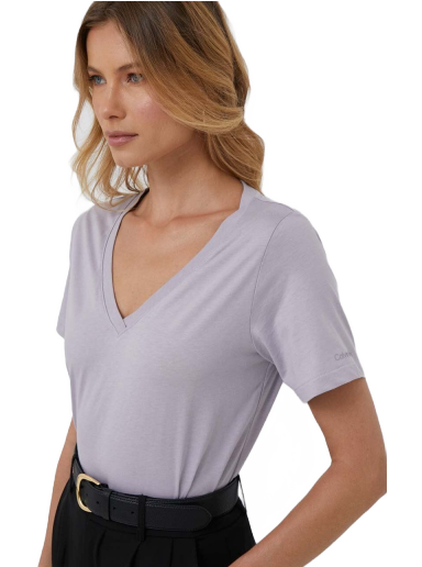 Majica CALVIN KLEIN Neck Tee Lila | K20K205338