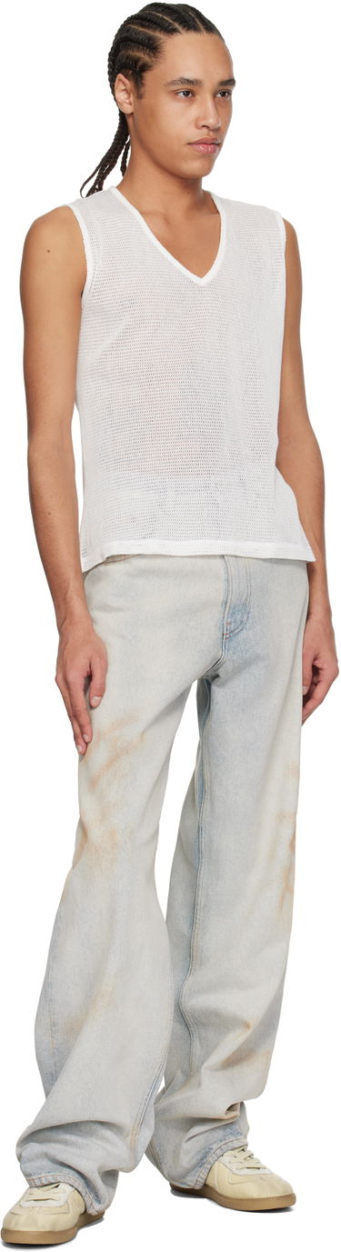 Majica brez rokavov Maison Margiela MM6 Maison Margiela V-Neck Tank Top Bela | SH2NL0008 M20111, 3