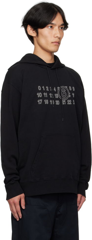Pulover Maison Margiela MM6 Maison Margiela Cotton Numeric Hoodie Bež | SH0GU0035 M25025, 4