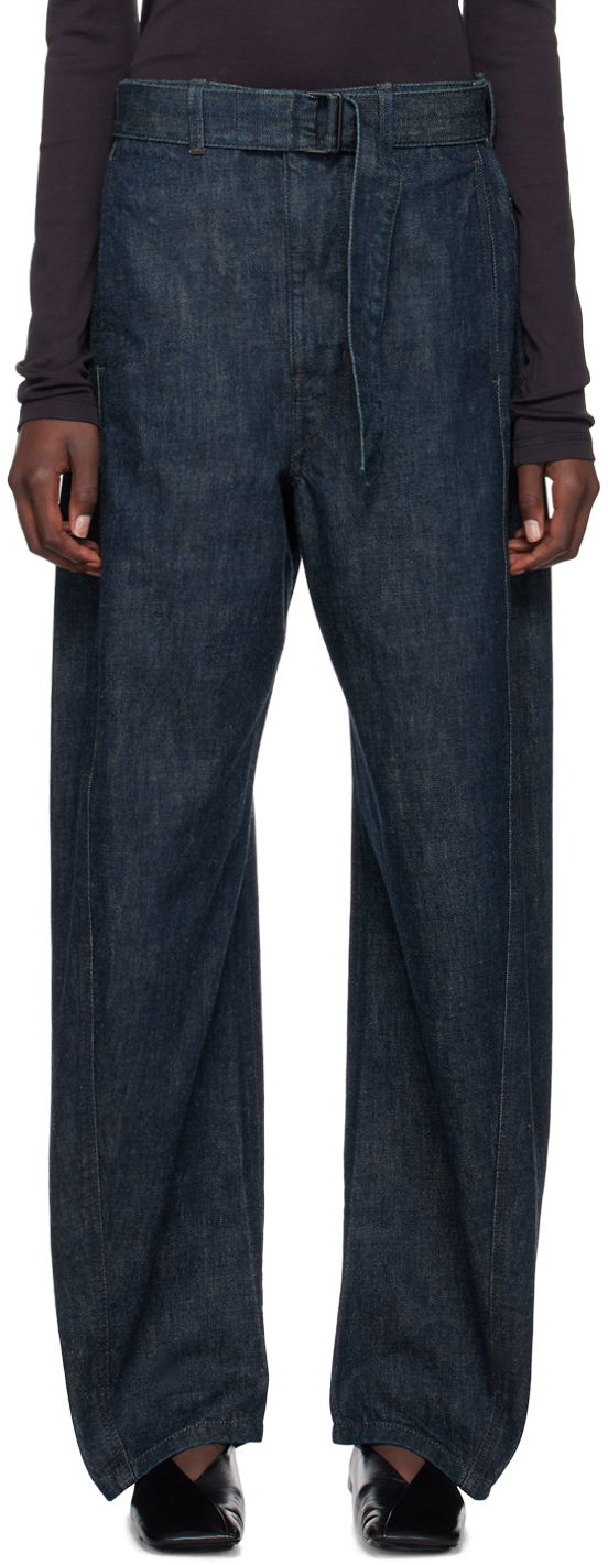 Kavbojke LEMAIRE Twisted Belted Jeans Modra | PA326 LD068
