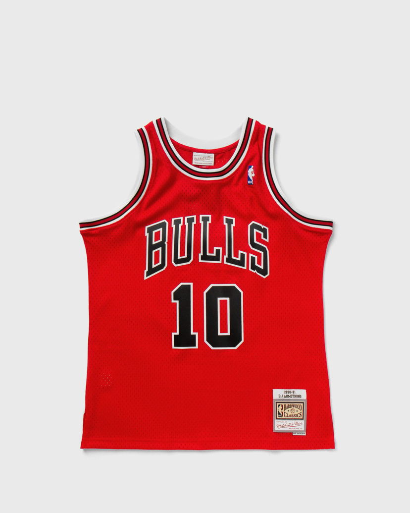 Dres Mitchell & Ness Swingman Jersey Chicago Bulls 1990-91 BJ Armstrong #10 Rdeča | SMJYSB19121-CBUSCAR90BAR