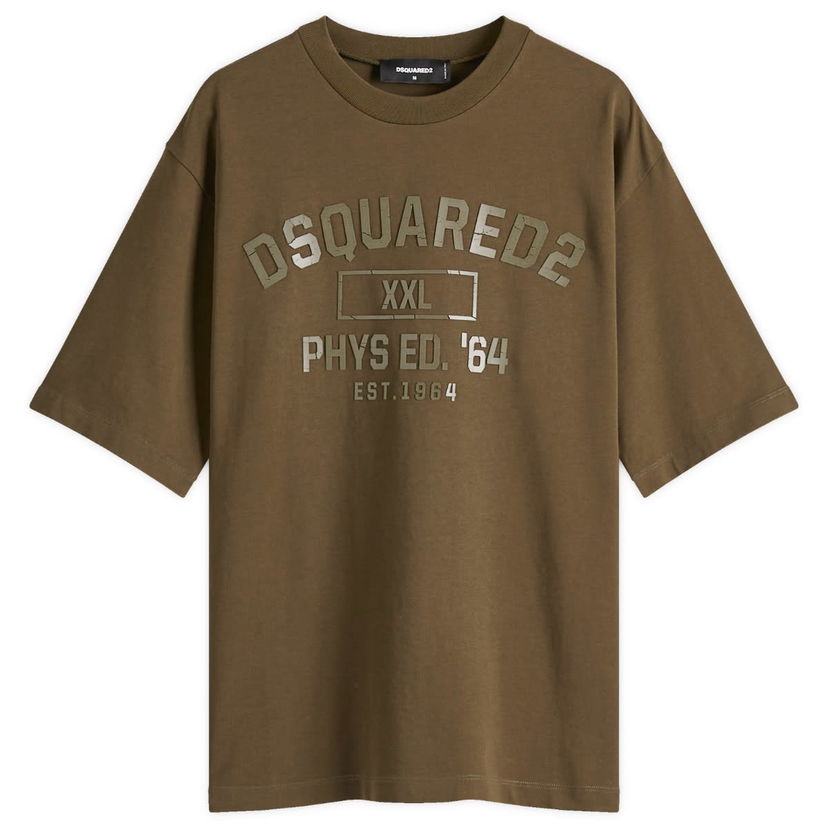 Majica DSQUARED2 Loose Fit Phys Ed. '64 T-Shirt Zelena | S74GD1413-D20033-728