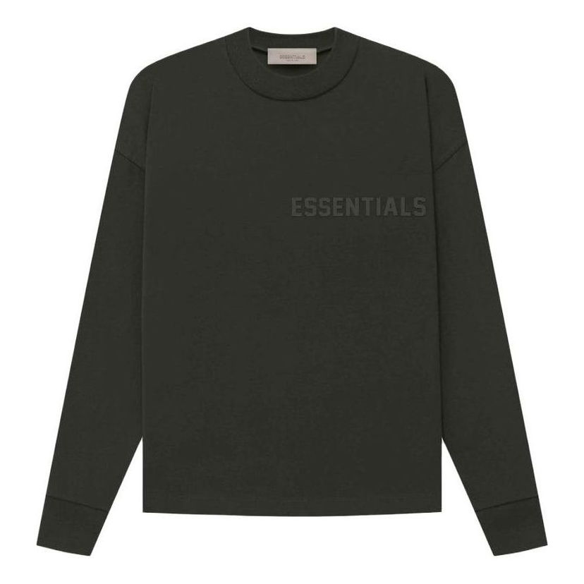 Pleteni pulover Fear of God Essentials Long Sleeve T-Shirt Zelena | FOG-SS23-076