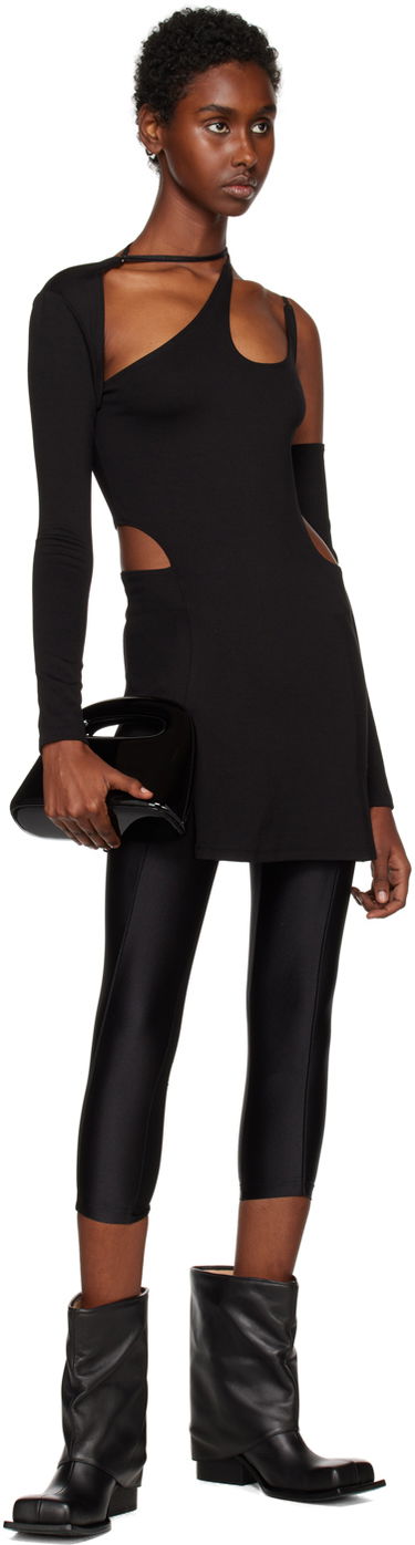 Obleke HELIOT EMIL Cutout Long Sleeve Minidress Črna | AW22_W_11_025_P04_BLK01, 3