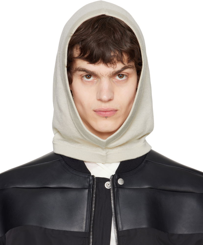 Pulover Rick Owens Rick Owens Hollywood Cashmere Hood Bež | RU01E5481 WS