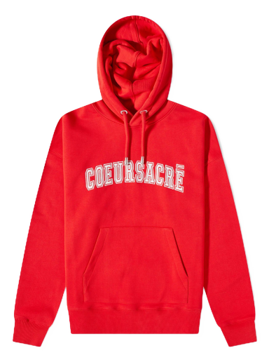 Pulover AMI Coeur Sacre Popover Hoody Rdeča | USW209-747-681