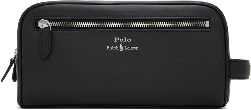 Potovalna torba Polo by Ralph Lauren Ralph Lauren Leather Travel Pouch Črna | 405963262001