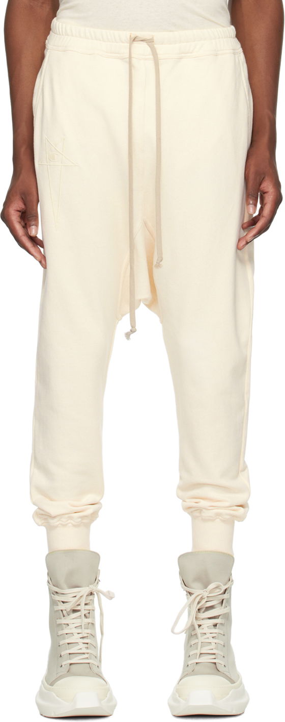 Trenirka Rick Owens Champion Edition Drop-Crotch Sweatpants Bež | CM01D9245 CHFE