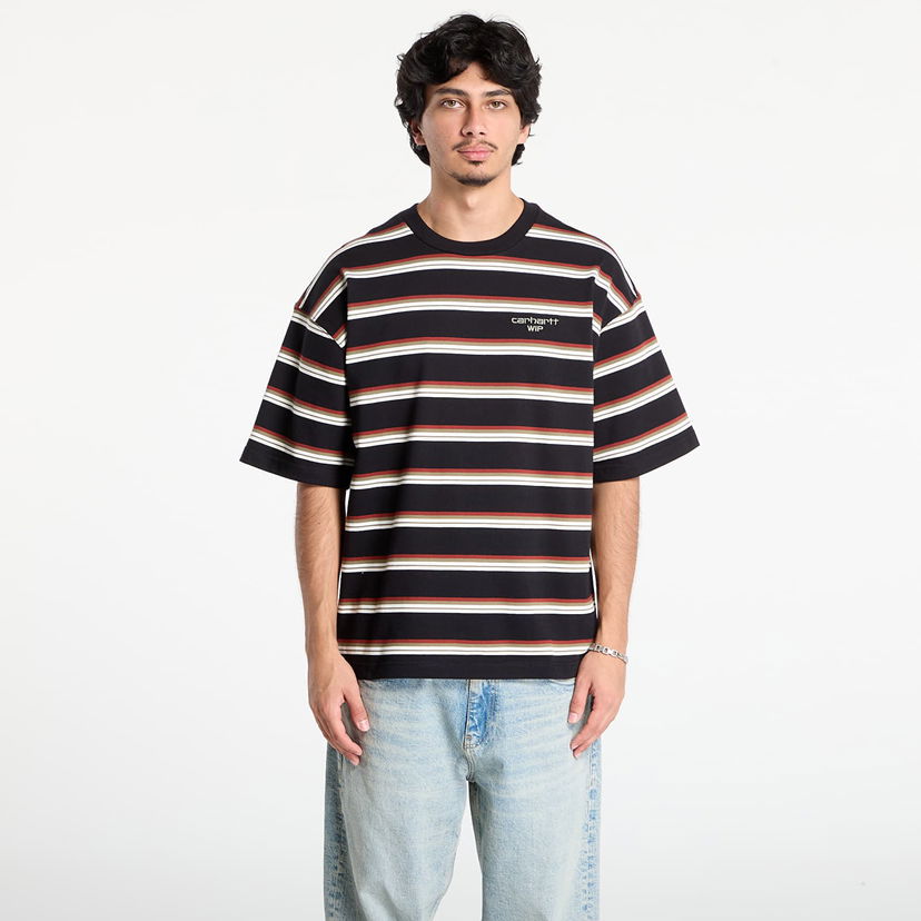 Majica Carhartt WIP Carhartt WIP S/S Holm Stripe T-Shirt Črna | I035302.37DXX