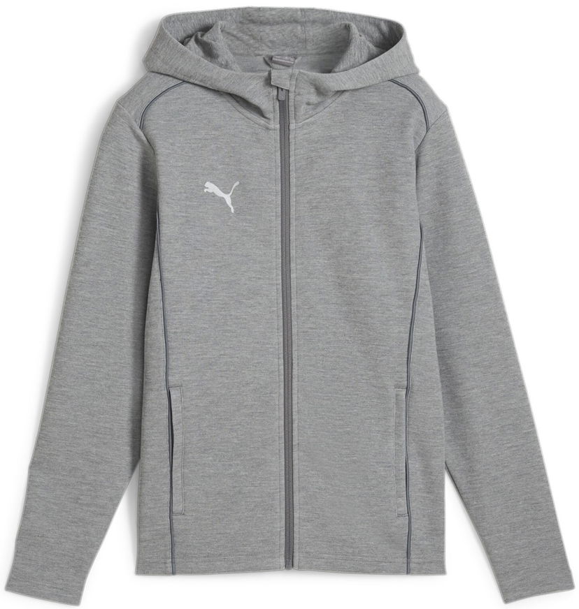 Pulover Puma teamFINAL Casuals Hooded Jkt Siva | 658528-33
