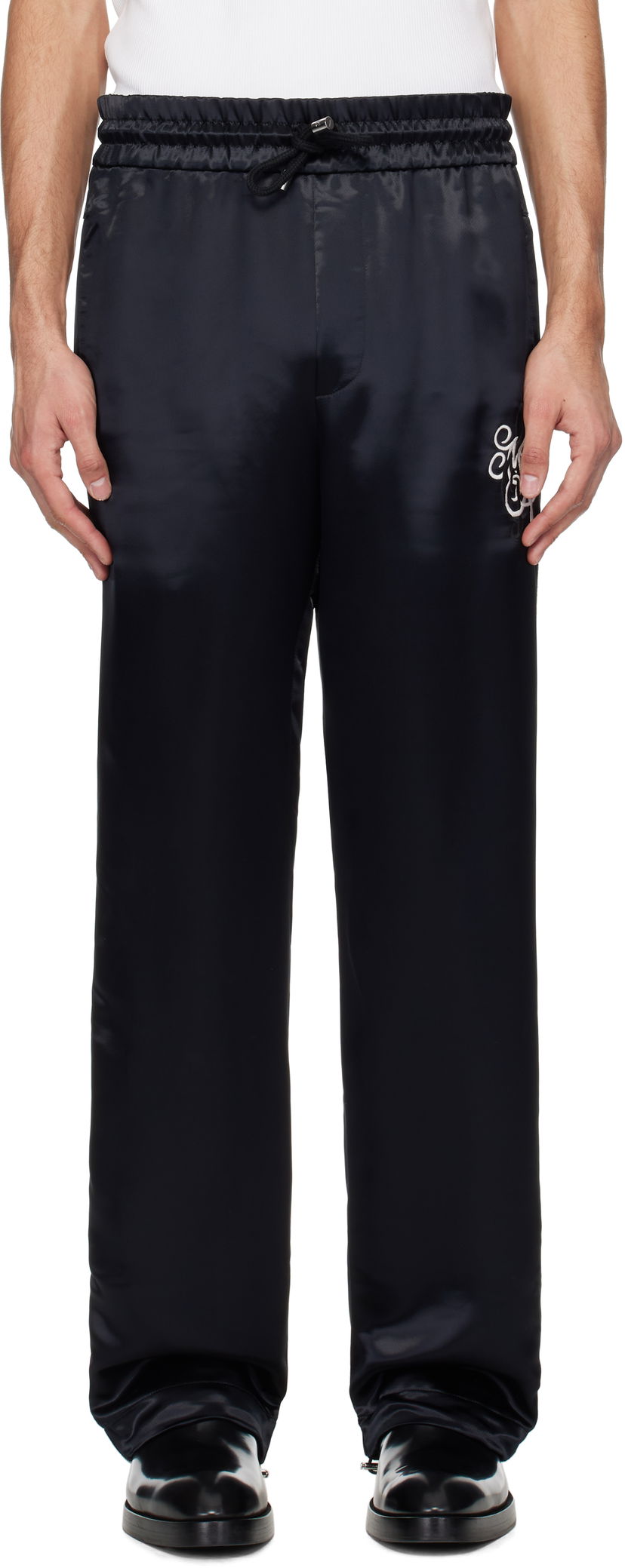 Trenirka AMIRI AMIRI MA Music Note Track Pants Črna | AMPATP1019