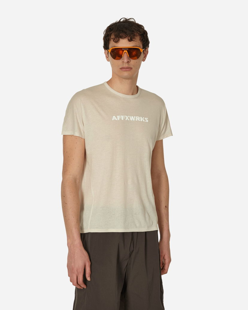 Majica AFFXWRKS Shoulderless T-Shirt Dust White Bež | SS24T0V1 DUSWH