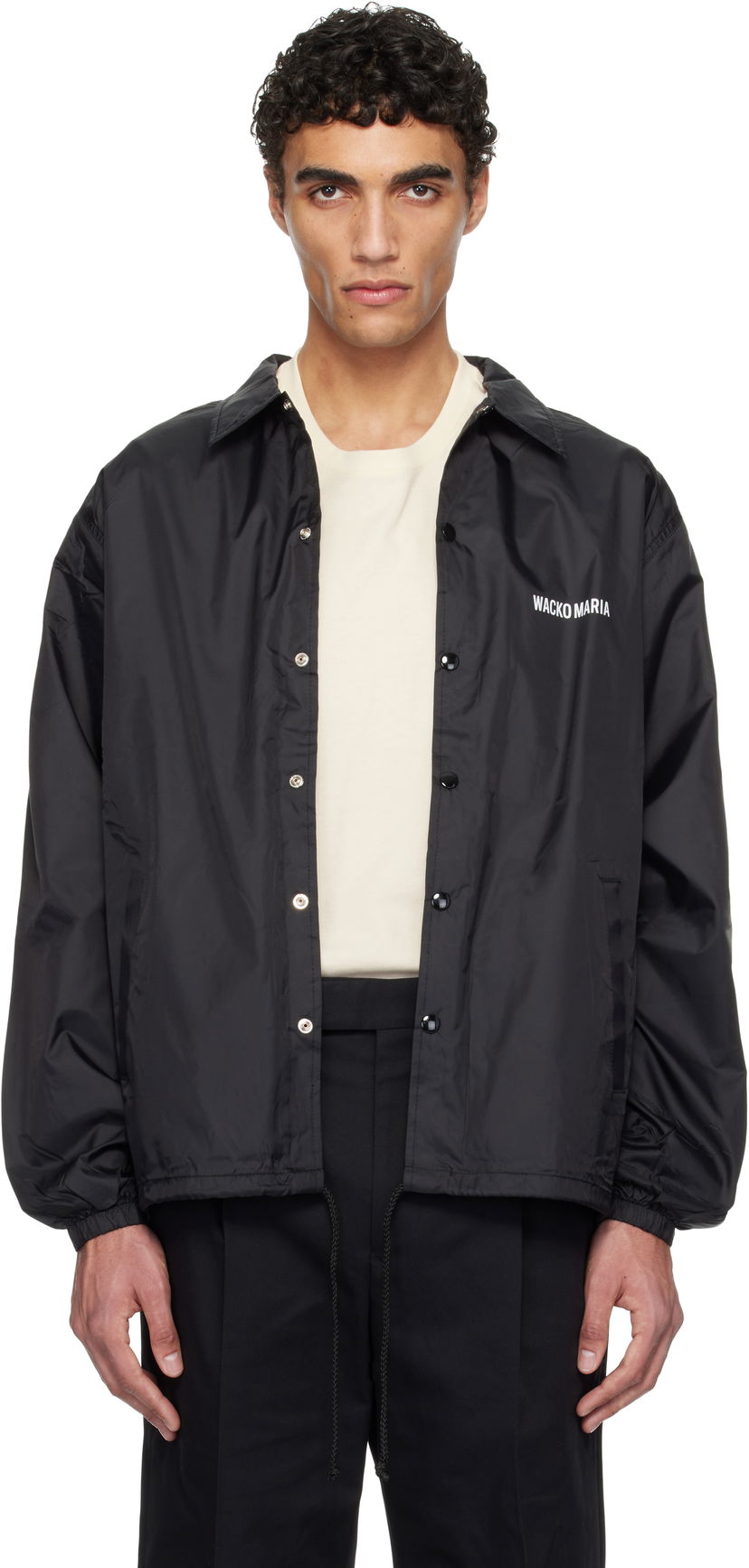Vetrovka WACKO MARIA WACKO MARIA Coach Jacket Črna | 25SSE-WMO-BL05