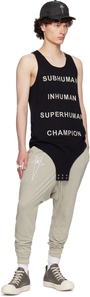 Trenirka Rick Owens Rick Owens Champion Edition Prisoner Drawstring Sweatpants Siva | CM01E1690 CHJG JERSEY, 4