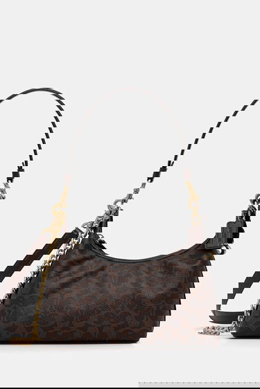 Torba za čez ramo Coach Juliet Monogram Crescent Shoulder Bag Rjava | CAM26, 0