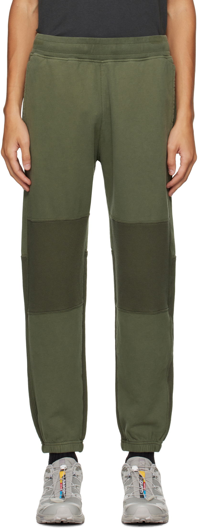 Trenirka Stone Island Brushed Organic Cotton Fleece Sweatpants Zelena | 811560352