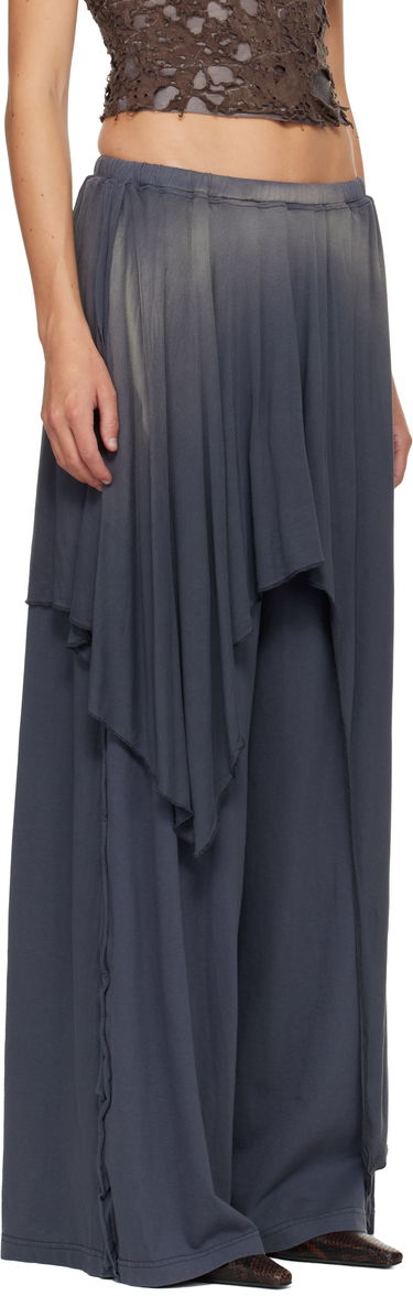 Hlače Diesel P-Kirpalong Draped Wide-Leg Trousers Siva | A18545 0AGBA, 1