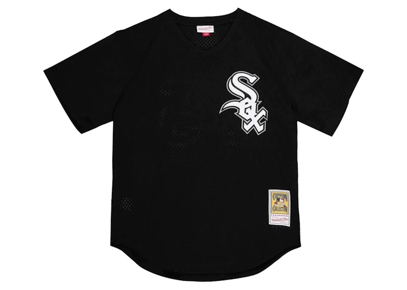 Dres Mitchell & Ness Mitchell & Ness Chicago White Sox Frank Thomas 1993 Authentic Mesh BP Jersey Črna | 9N3B7MBP0-WSXFT-Y93
