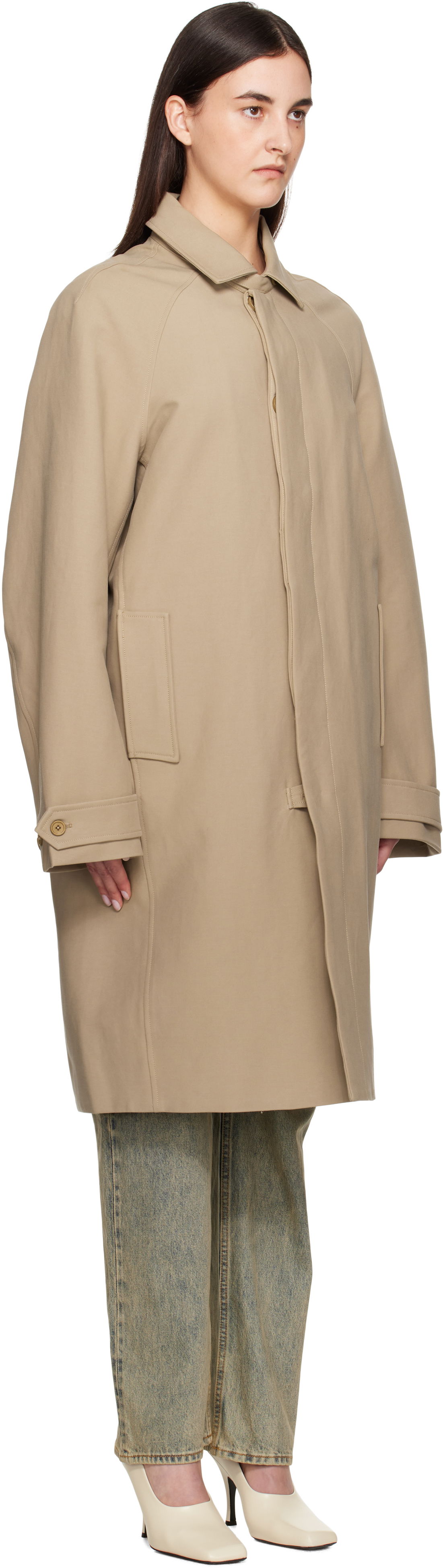 Trenčkot Entire Studios Entire Studios Duster Trench Coat Bež | ESU-S25-1010-BU, 1
