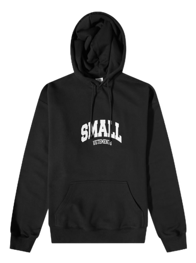 Pulover VETEMENTS Small Logo Popover Hoody Črna | UE63HD600B